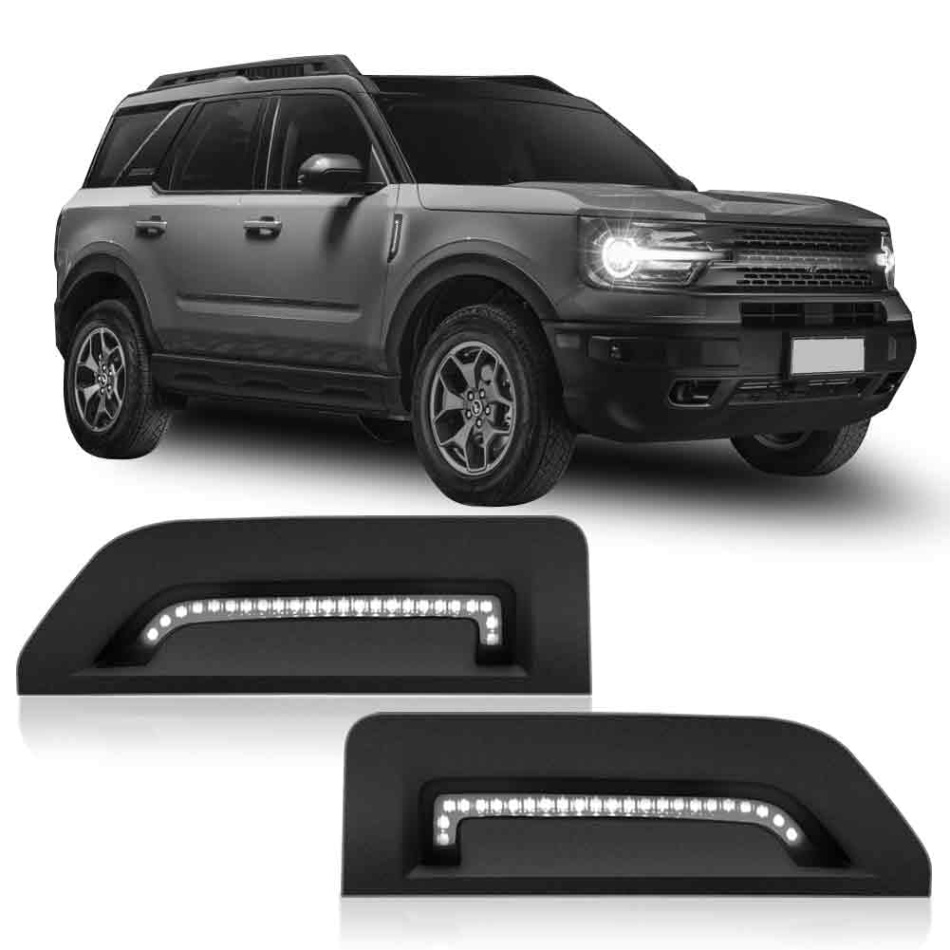 2022 ford bronco sport accessories Bulan 1 DZG Turn Signal Lights LED Side Marker Lights Accessories Compatible with  Bronco Sport Base Big Bend Outer Banks Badlands First Edition