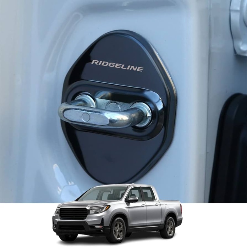 2022 honda ridgeline accessories Bulan 1 Kakash Custom Interior Accessories for Honda Ridgeline   -    Stainless Steel Car Door Lock Latches Cover,Car Door Lock