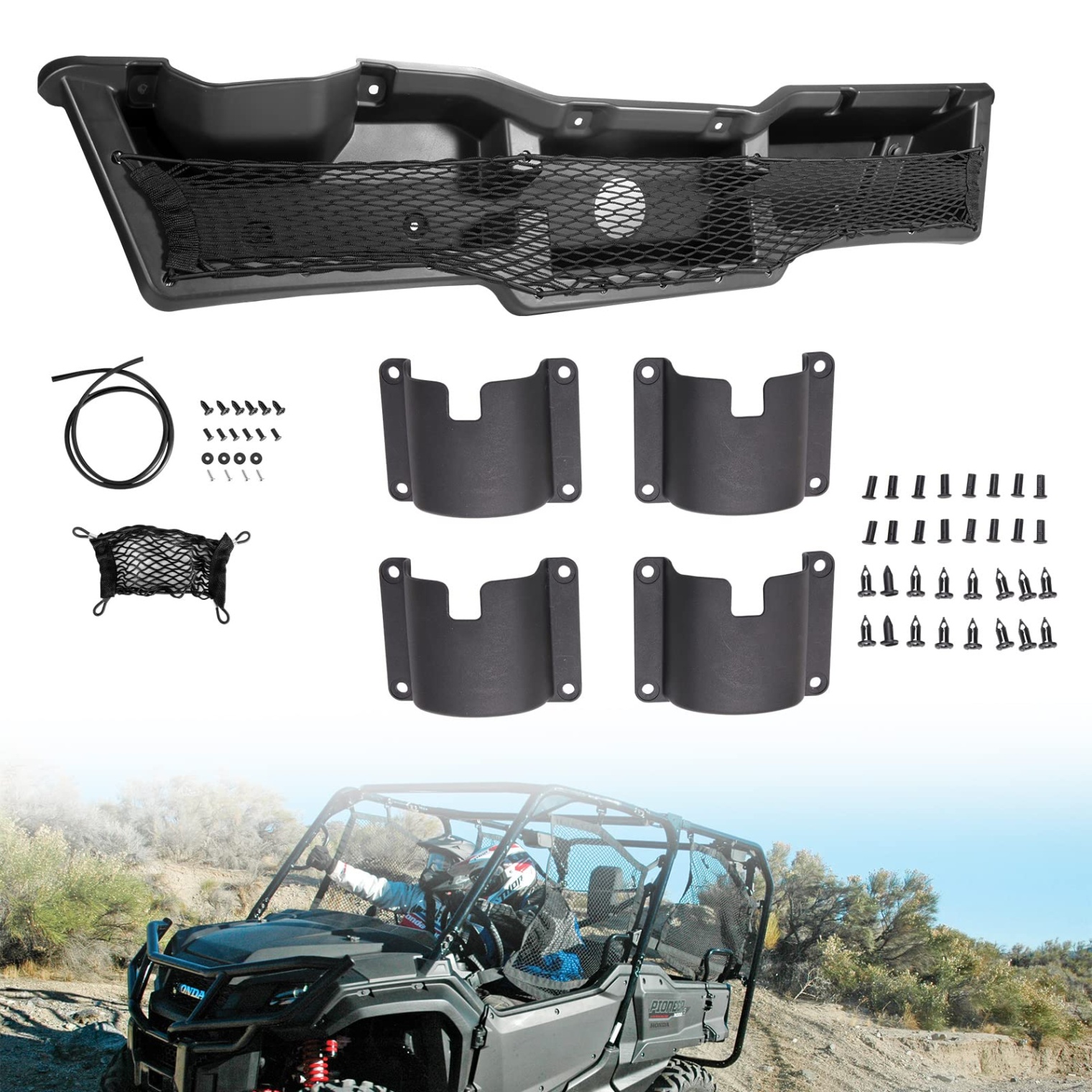 accessories for honda pioneer 1000 Bulan 2 A & UTV PRO Under Dash Storage Box & PCS Door Cup Holders for -202  Pioneer -,- Seater P P Accessories, Replace OEM #  L-HL-F,
