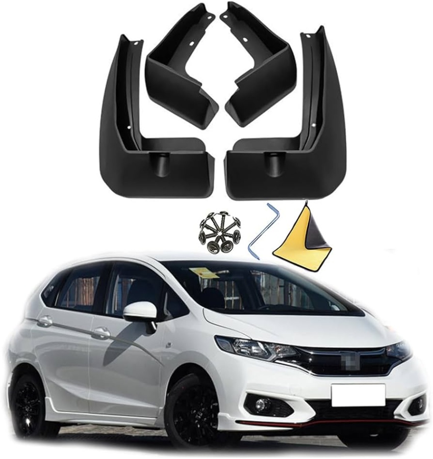 accessories for honda fit Bulan 2 Car Mudguard Mud Flaps for Honda Fit Jazz Sport - Molded Custom  Front and Rear Mudflaps Splash Guards Fender Flares Kit -PC Auto