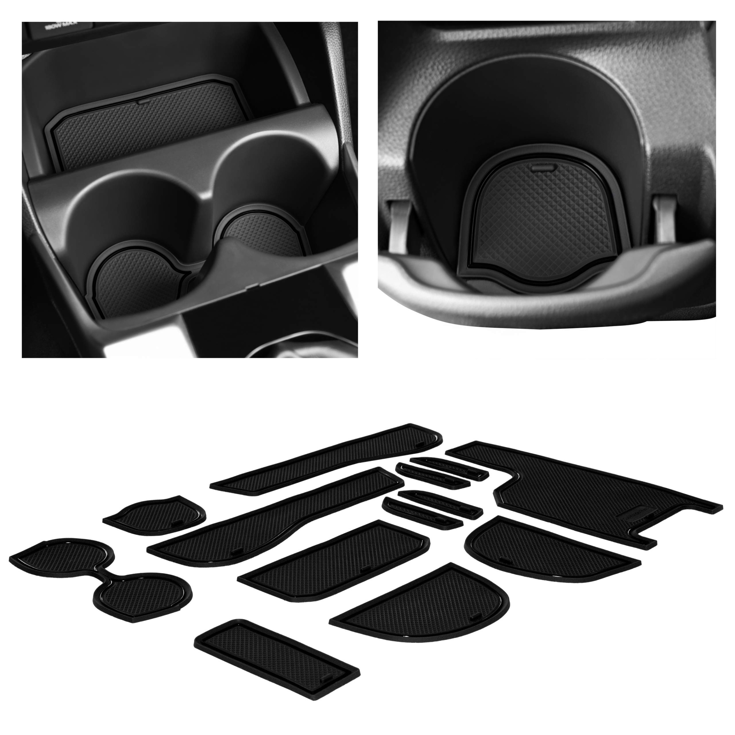 accessories for honda fit Bulan 2 CupHolderHero fits Honda Fit Accessories - Premium Custom Interior  Non-Slip Anti Dust Cup Holder Inserts, Center Console Liner Mats, Door