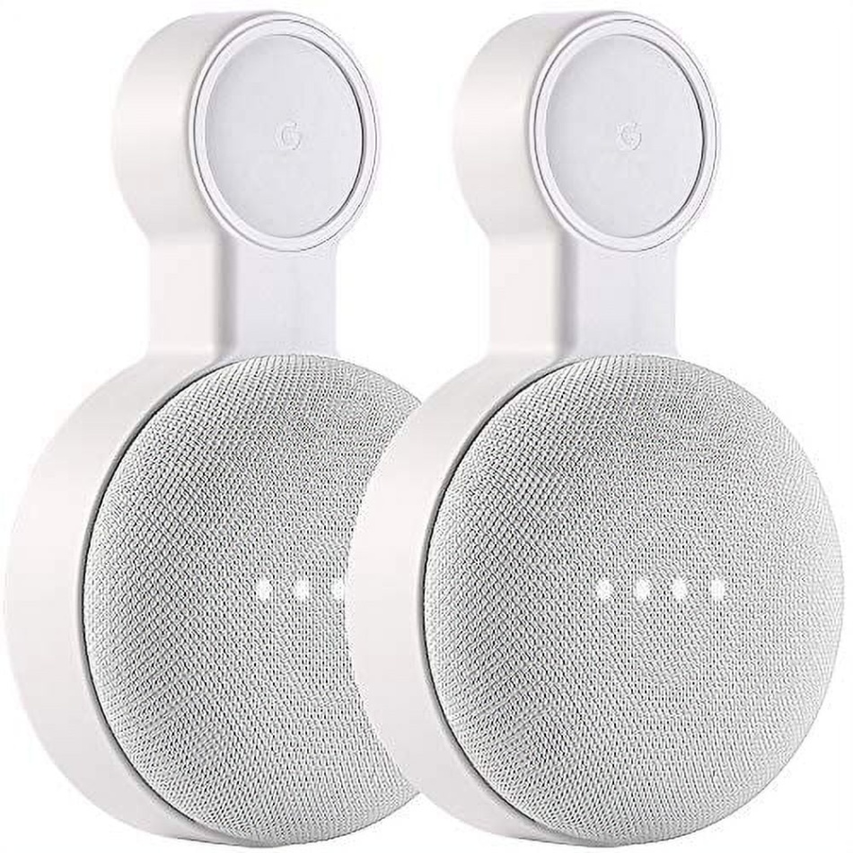 accessories for google home Bulan 2 Outlet Wall Mount Holder for Google Nest Mini and Google Home Mini, A  Space-Saving Accessories with Cord Management for Google Mini Smart  Speaker, No