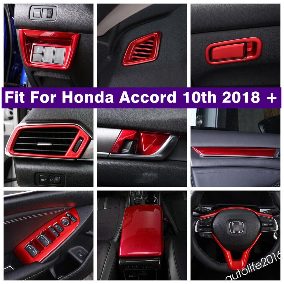 accessories for honda accord Bulan 2 Red Interior Accessories Gear Head Cover Trim For Honda Accord th  -