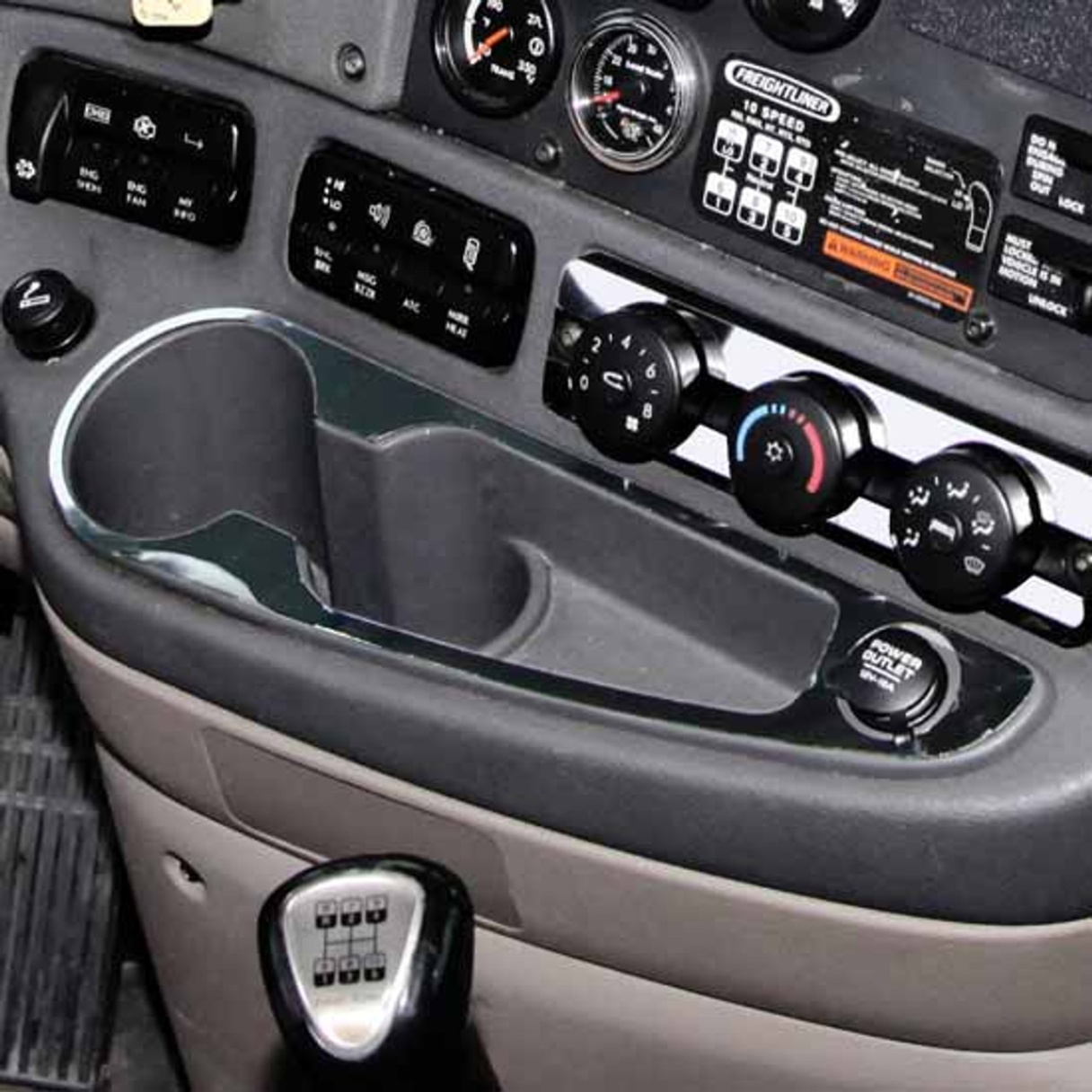 accessories for freightliner cascadia Bulan 2 TPHD Cup Holder & Lighter Plug Surround Interior Trim For Freightliner  Cascadia