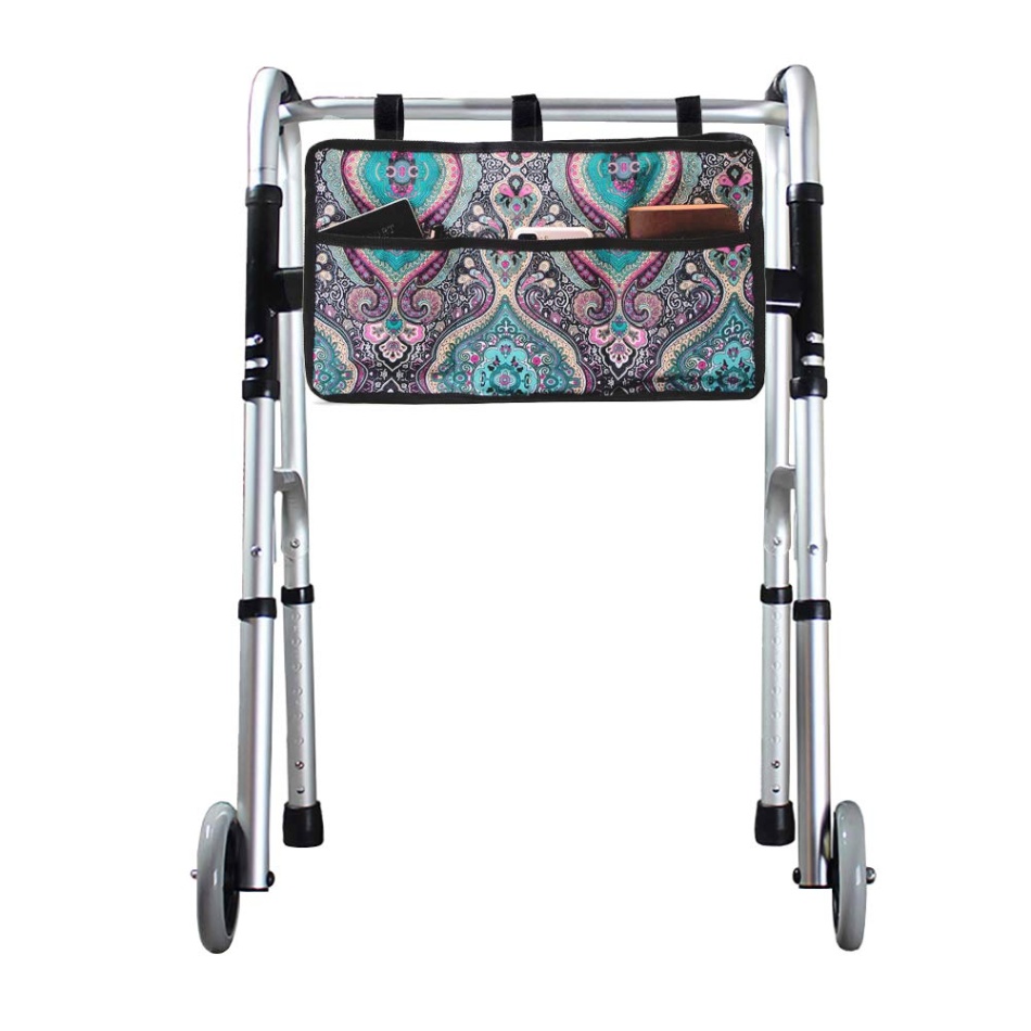 accessories for handicap walkers Bulan 2 Walker Bag, Walker Accessories for Elderly, Walker Basket Walker Tray for  Folding Walkers, Rollator or Scooter, Wheelchair Bag for Seniors, Provides