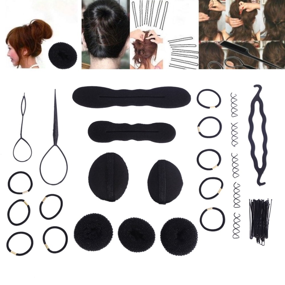 accessories for hair stylists Bulan 2 Ymiko Hair Styling Accessories,Hair Maker Accessories, Pcs Fashion Women  Magic Hair Twist Styling Accessories Hairpins Bun Maker Braid Tools Kit