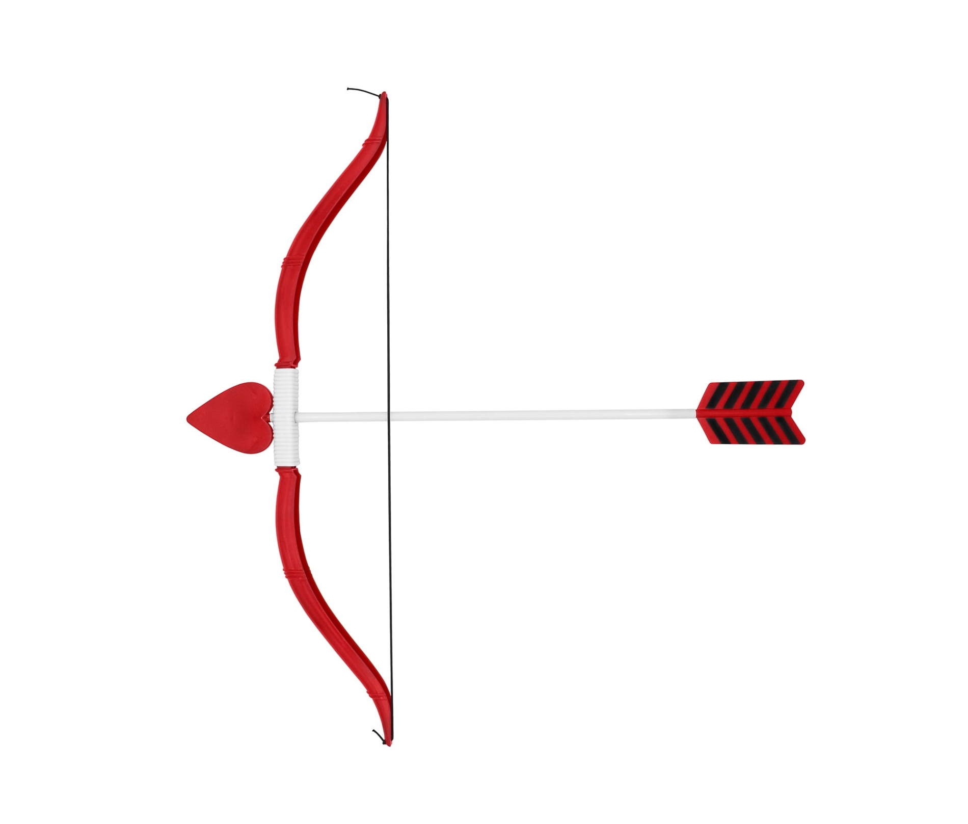 bow arrow accessories Bulan 5 Nicky Bigs Novelties Unisex Red and White Cupid Bow and Arrow Set - Plastic  Heart Arrow Handheld Accessories - Valentines Halloween Costume Prop, Red,