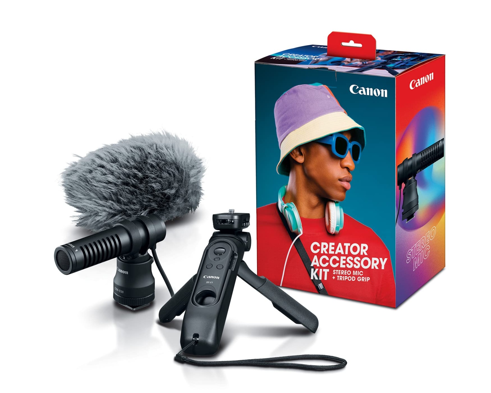canon creator accessory kit Niche Utama Home Canon Creator Accessory Kit, Tripod Grip, Wireless Remote Control, Stereo  Microphone, Wind Screen, for Content Creation