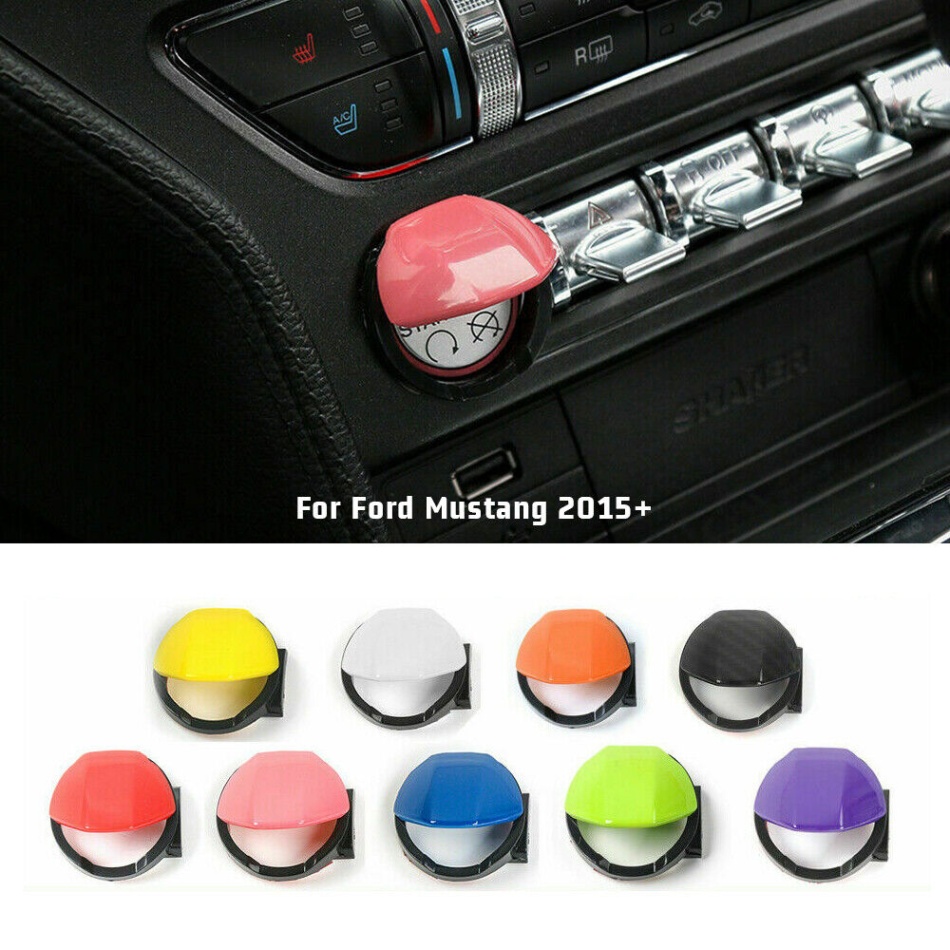 ford mustang accessories Niche Utama Home Engine Start/Stop Button Switch Cover Decor Trim Fit Ford Mustang  Accessories