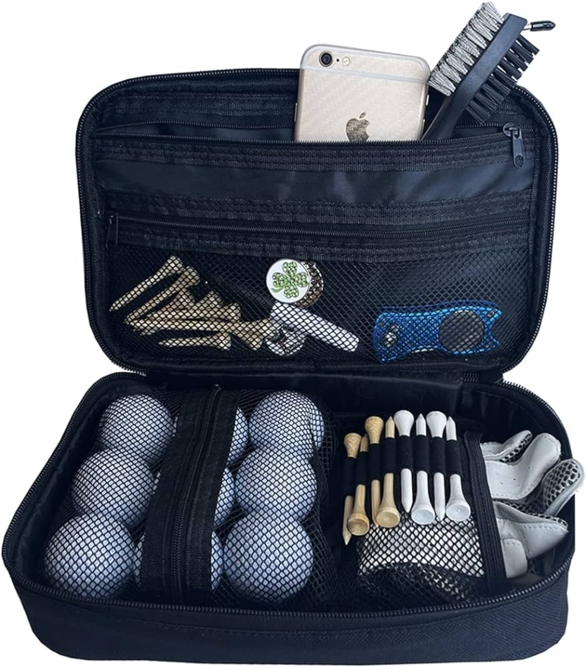 golf accessory bag Niche Utama Home Golf Ball Bag Pouch,Golf Accessory Bag,Golf Accessories for Men,Golf Bag  Organizer,Golf valuables Pouch