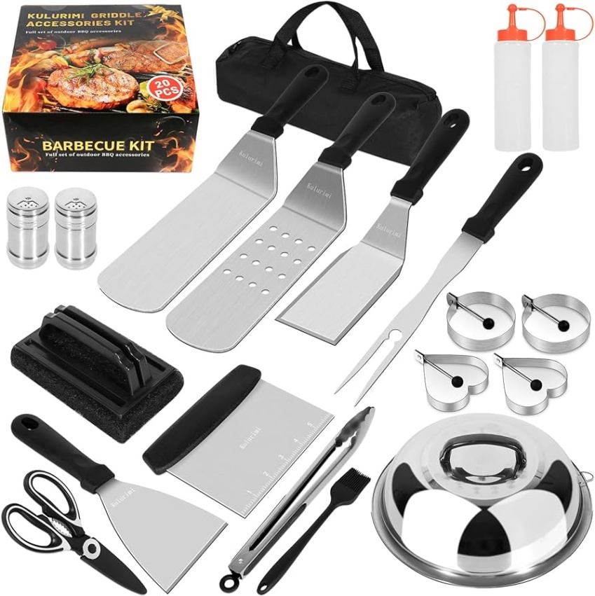 camp chef accessories Niche Utama Home Griddle Accessories Kit, PCS Flat Top Grill Accessories Set for  Blackstone and Camp Chef, Grill Spatula Set with Basting Cover, Griddle  Cleaning Kit