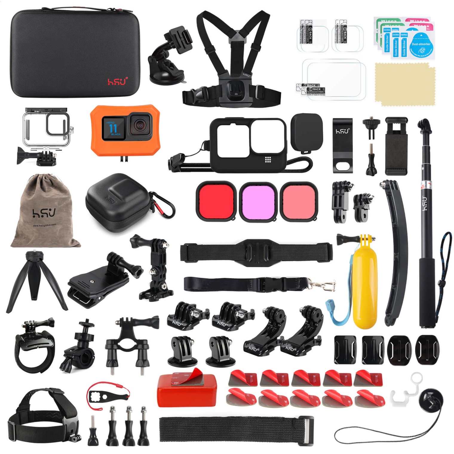 gopro and accessories Niche Utama Home HSU  in  GoPro Accessory Kit for GoPro Hero 2//0/ Black