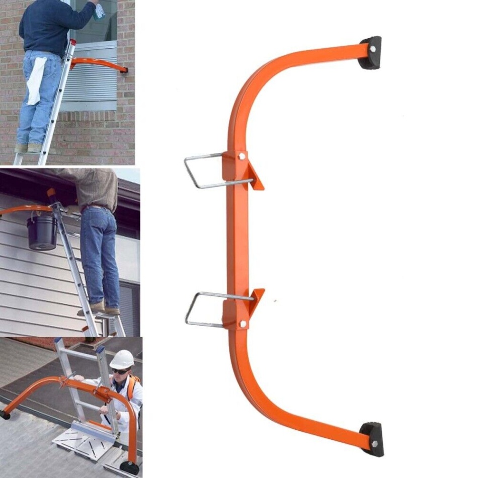 extension ladder accessories Niche Utama Home Ladder Stabilizer for Roof Gutters Ladder Standoff Extension Ladder  Accessories
