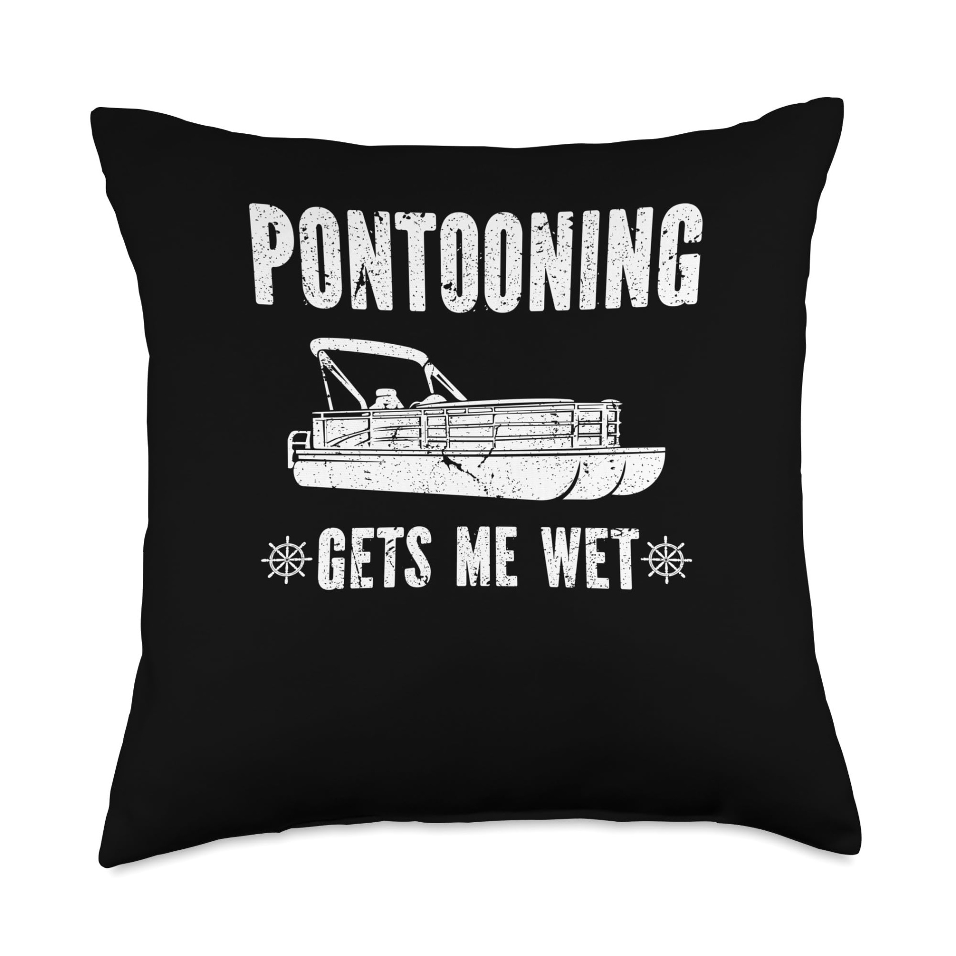 boating accessories near me Niche Utama Home Pontoon Boat Accessories & Pontoon Boating Gifts Gets Me Wet, Funny Pontoon  Boat Captain Throw Pillow, x, Multicolor