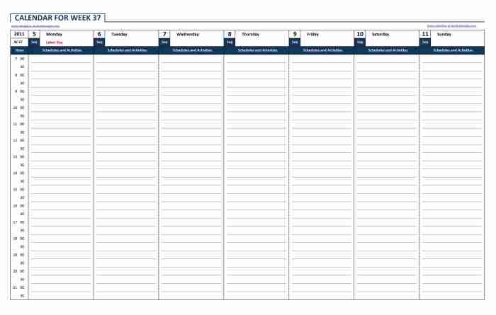 Wochenkalender selbst gestalten 52 wochen