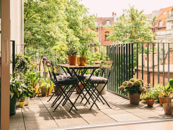 Schmale balkon gestalten