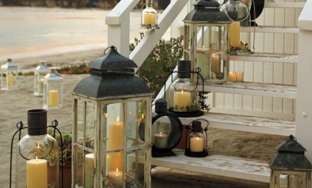 Decoration illuminate lanterns laterne decorations candle genius shells talkdecor