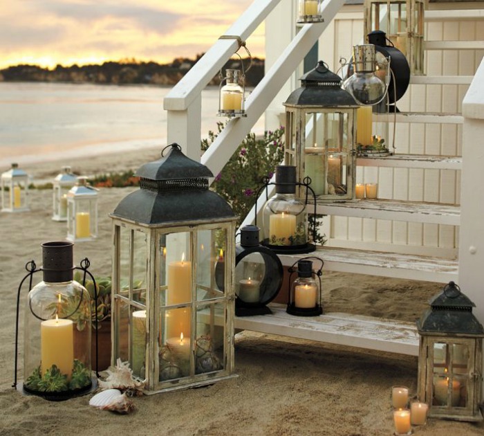 Decoration illuminate lanterns laterne decorations candle genius shells talkdecor